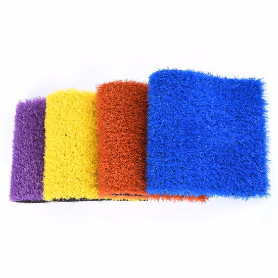 Four Color Natural Looking Synthetic Turf Fake Landscape Artificial Grass
