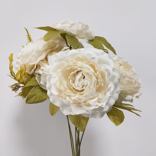 Artificial Silk Flowers Realistic Roses Bouquet Long Stem for Home Wedding Decoration Party