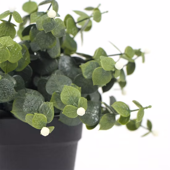 Real Touch Simulation Green Plant Mini Artificial Bonsai Indoor Decoration with Pot